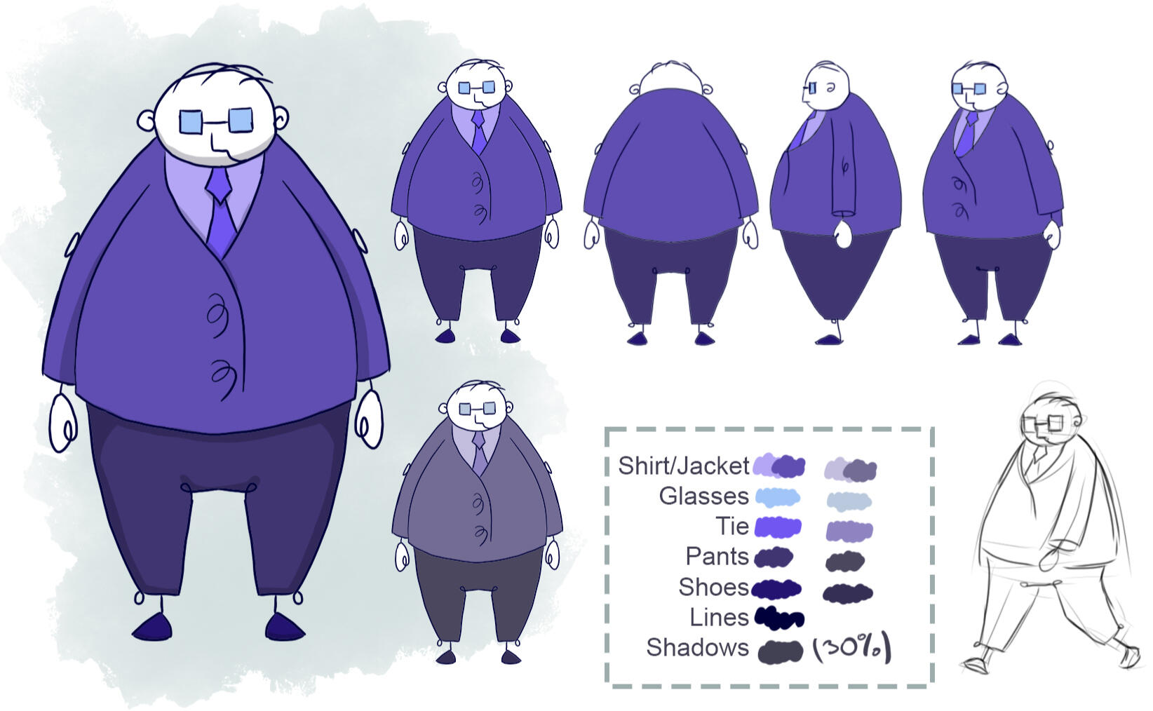 Boss' character sheet